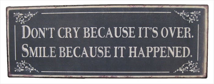 "Don't Cry" Metal Plaque
